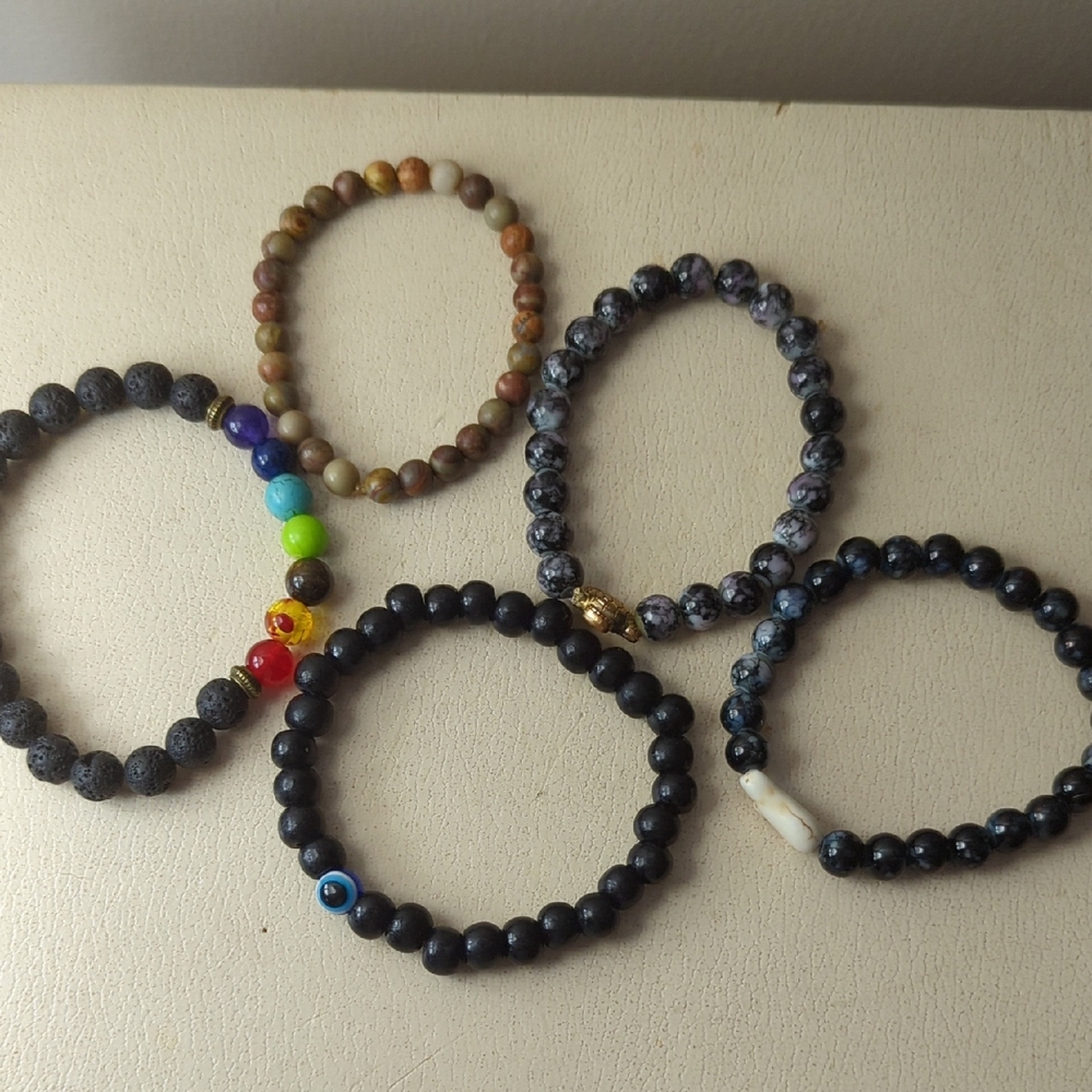 Set of 12 Beaded Bracelets